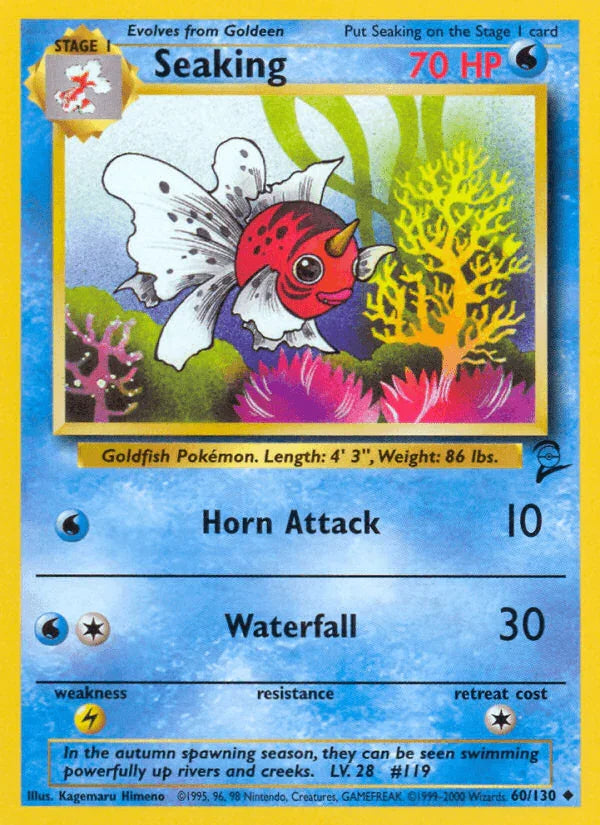 60, Base Set 2, Lightning[×2], Normal, Uncommon, Water Seaking (60/130) [Base Set 2] - Trading Card World