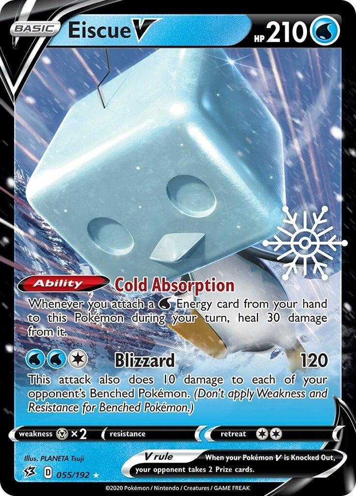 055, Holofoil, Metal [x2], Promo, Sword & Shield: Rebel Clash, Water Eiscue V (055/192) (Holiday Calendar) [Sword & Shield: Rebel Clash] - Trading Card World