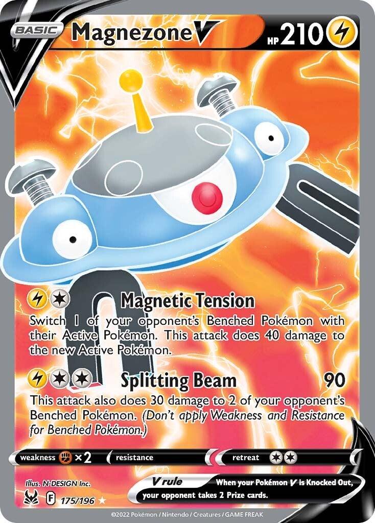 175, Fighting [x2], Holofoil, Lightning, Sword & Shield: Lost Origin, Ultra Rare Magnezone V (175/196) [Sword & Shield: Lost Origin] - Trading Card World