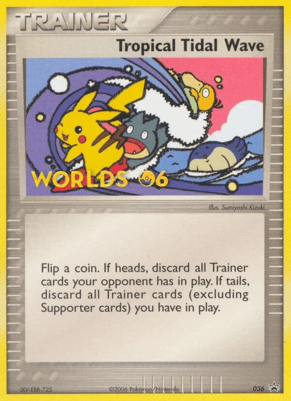 036, Black Star Promo, Item, Nintendo: Black Star Promos, Normal Tropical Tidal Wave (036) [Nintendo: Black Star Promos] - Trading Card World