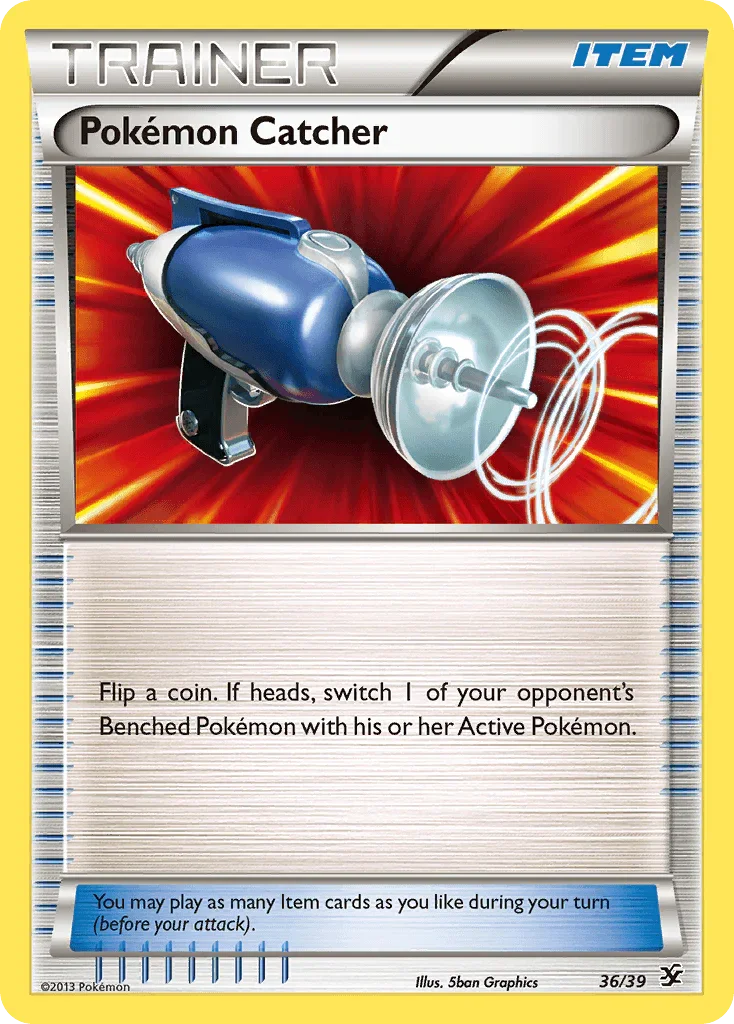 36, Common, Item, Normal, XY: Kalos Starter Set Pokemon Catcher (36/39) [XY: Kalos Starter Set] - Trading Card World