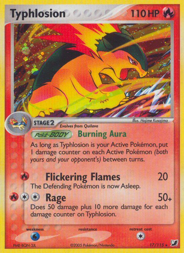 17, EX: Unseen Forces, Fire, Normal, Rare, Water[×2] Typhlosion(17/115) (Theme Deck Exclusive) [EX: Unseen Forces] - Trading Card World