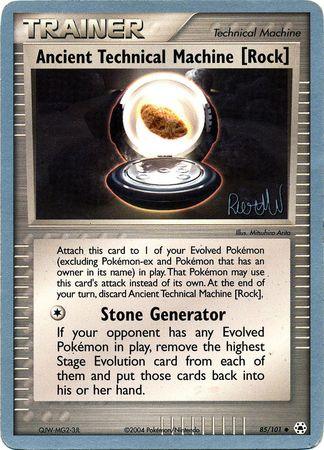 85, Item, Normal, Uncommon, World Championships 2004 Ancient Technical Machine [Rock] (85/101) (Rocky Beach - Reed Weichler) [World Championships 2004] - Trading Card World