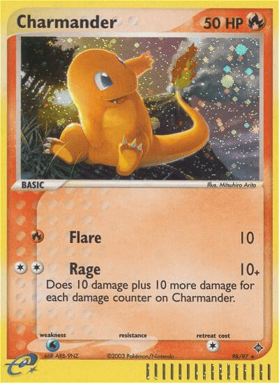 98, EX: Dragon, Fire, Holofoil, Secret Rare, Water[×2] Charmander (98/97) [EX: Dragon] - Trading Card World