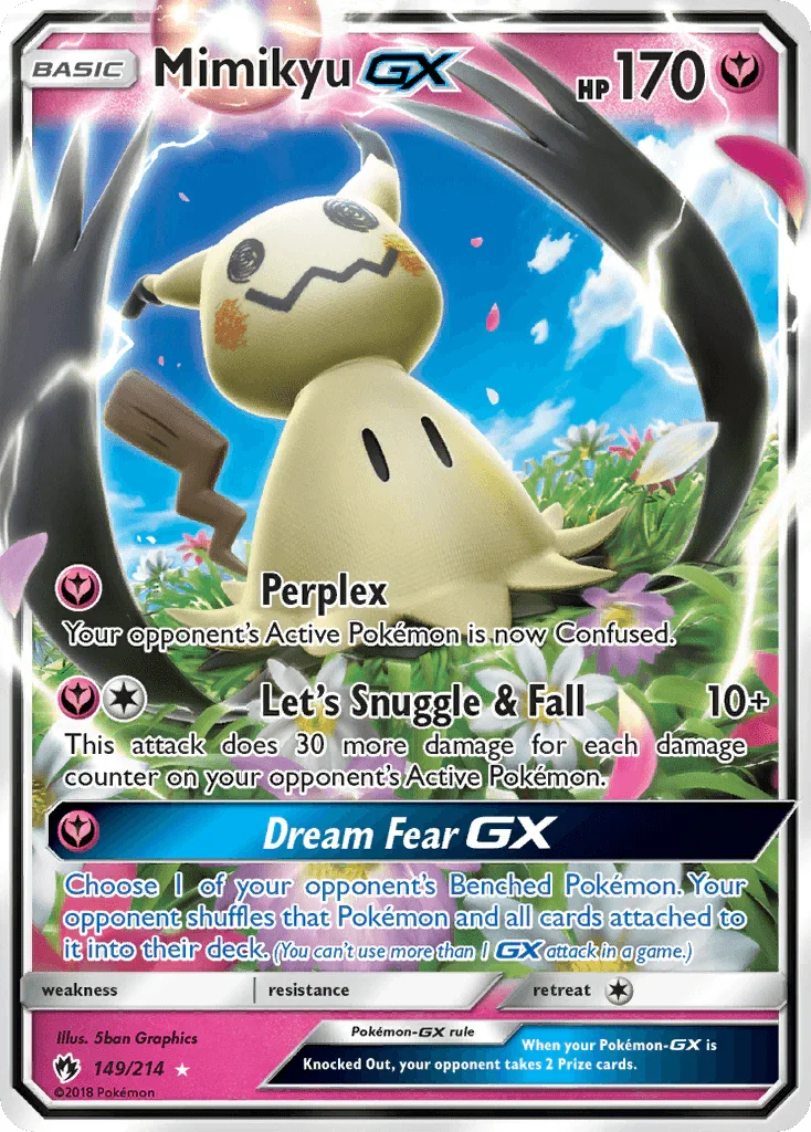 149, Fairy, Holofoil, Sun & Moon: Lost Thunder, Ultra Rare Mimikyu GX (149/214) [Sun & Moon: Lost Thunder] - Trading Card World
