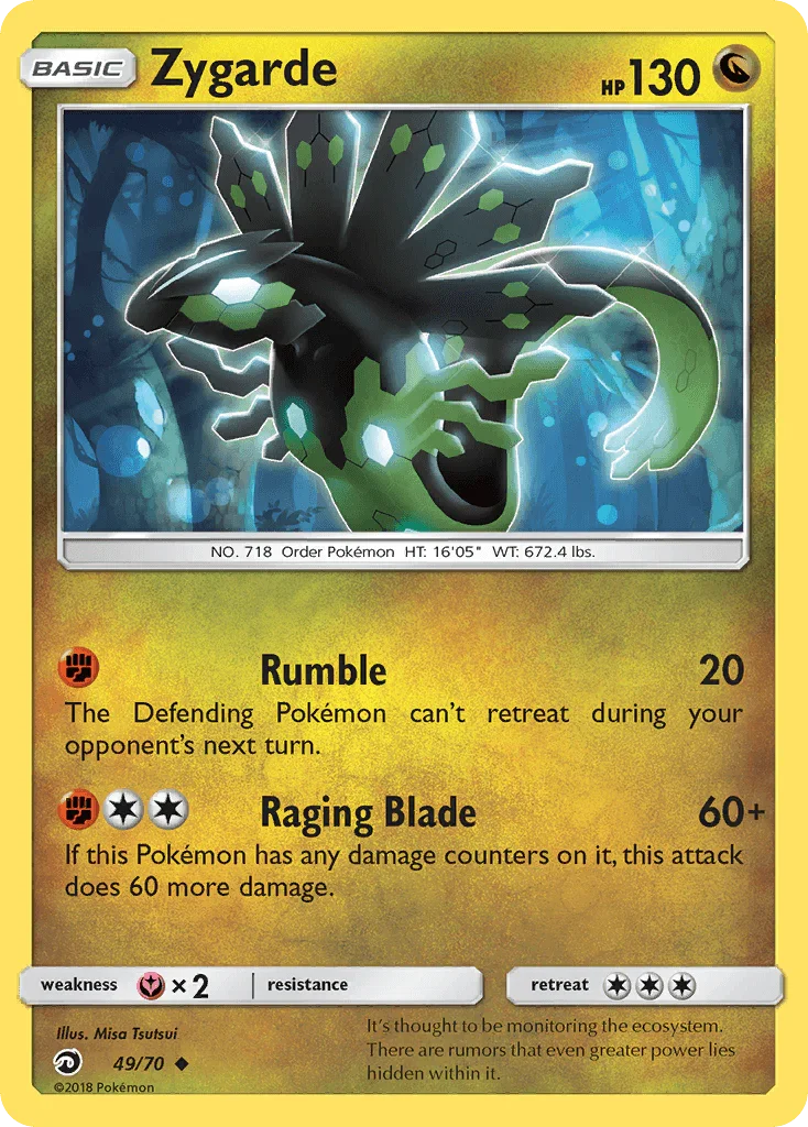 49, Dragon, Fairy[×2], Normal, Reverse Holofoil, Sun & Moon: Dragon Majesty, Uncommon Zygarde (49/70) [Sun & Moon: Dragon Majesty] - Trading Card World