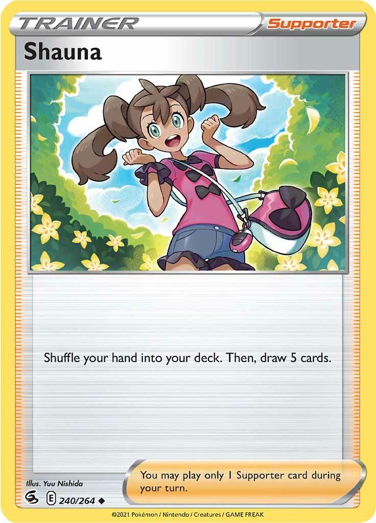 240, Normal, Reverse Holofoil, Supporter, Sword & Shield: Fusion Strike, Uncommon Shauna (240/264) [Sword & Shield: Fusion Strike] - Trading Card World