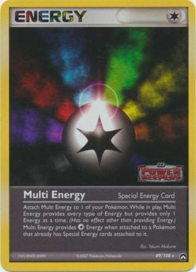 89, Energy, EX: Power Keepers, Rare, Reverse Holofoil Multi Energy (89/108) (Stamped) [EX: Power Keepers] - Trading Card World