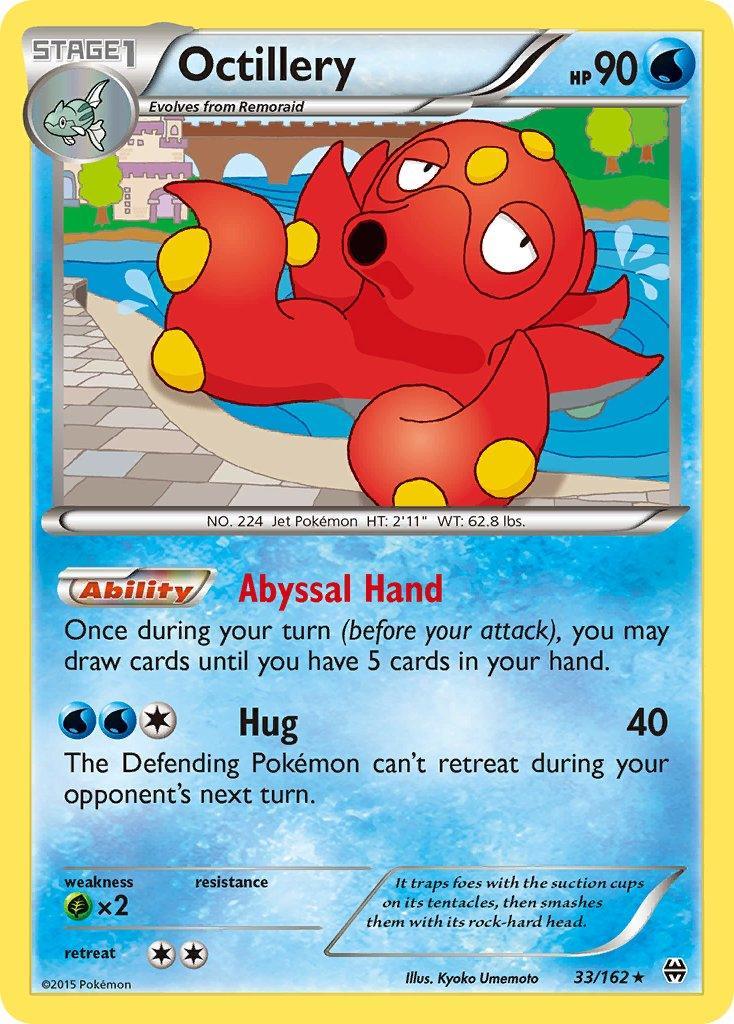 33, Grass[×2], Normal, Rare, Water, XY: BREAKthrough Octillery(33/162) (Theme Deck Exclusive) [XY: BREAKthrough] - Trading Card World