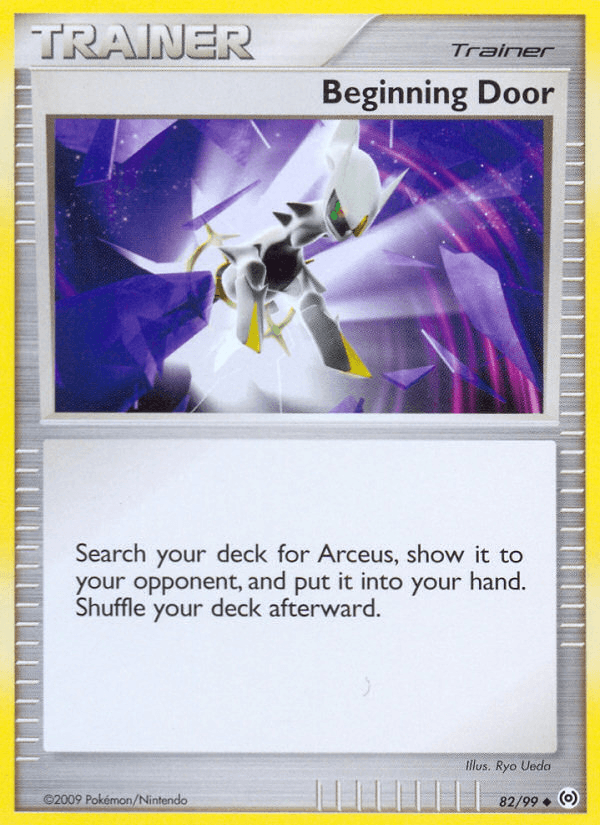 82, Item, Normal, Platinum: Arceus, Reverse Holofoil, Uncommon Beginning Door (82/99) [Platinum: Arceus] - Trading Card World