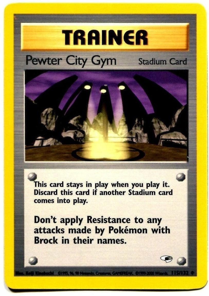 115, Gym Heroes Unlimited, Normal, Stadium, Uncommon Pewter City Gym (115/132) [Gym Heroes Unlimited] - Trading Card World
