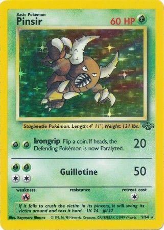 Fire[×2], Grass, Holo Rare, Holofoil, Jungle Unlimited Pinsir (9/64) [Jungle Unlimited] - Trading Card World