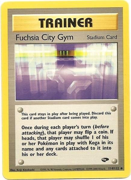 114, Gym Challenge Unlimited, Normal, Stadium, Uncommon Fuchsia City Gym (114/132) [Gym Challenge Unlimited] - Trading Card World