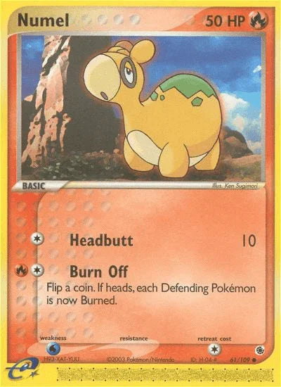 61, Common, EX: Ruby & Sapphire, Fire, Normal, Reverse Holofoil, Water[×2] Numel (61/109) [EX: Ruby & Sapphire] - Trading Card World