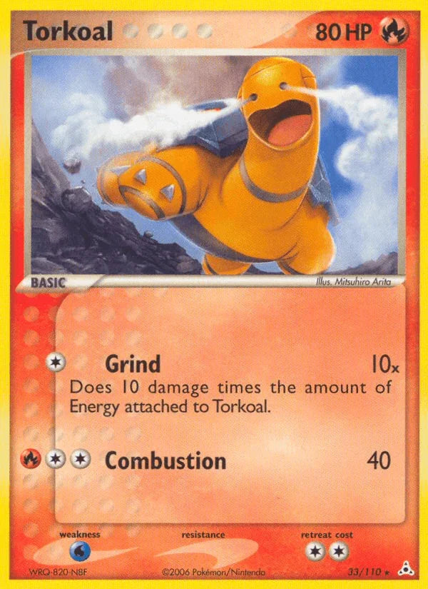 33, EX: Holon Phantoms, Fire, Normal, Rare, Water[×2] Torkoal (33/110) [EX: Holon Phantoms] - Trading Card World