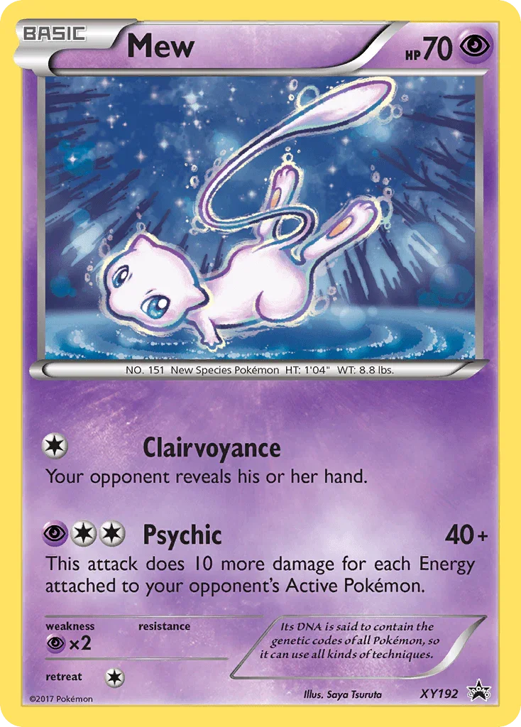 Holofoil, Promo, Psychic, Psychic [x2], XY192, XY: Black Star Promos Mew (XY192) [XY: Black Star Promos] - Trading Card World