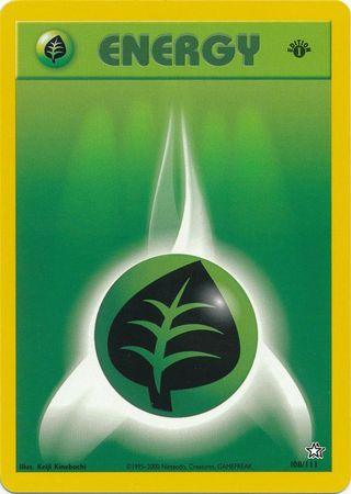 108, Common, Grass, Neo Genesis Unlimited, Normal Grass Energy (108/111) [Neo Genesis Unlimited] - Trading Card World