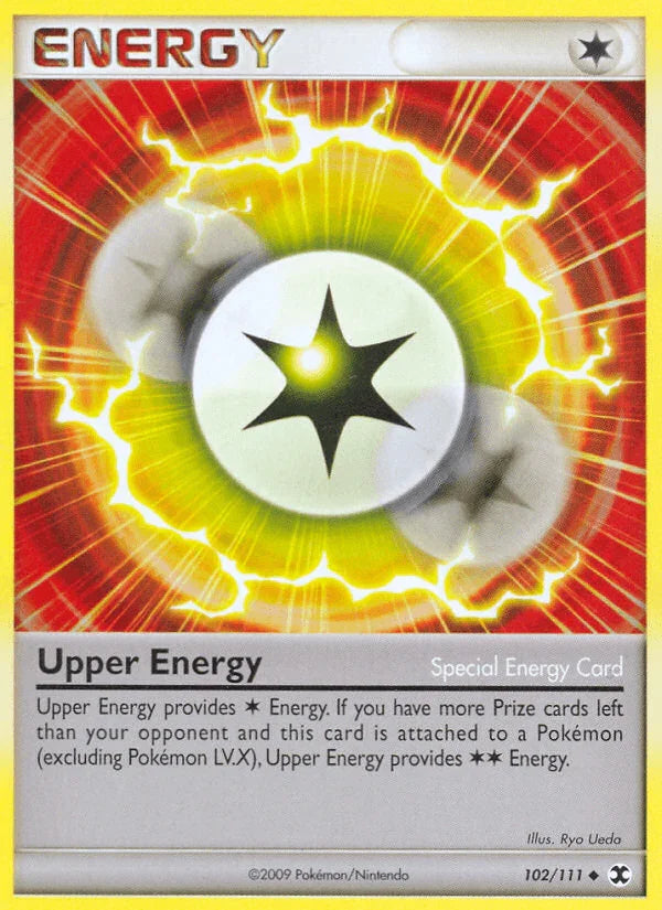 102, Colorless, Normal, Platinum: Rising Rivals, Reverse Holofoil, Uncommon Upper Energy (102/111) [Platinum: Rising Rivals] - Trading Card World