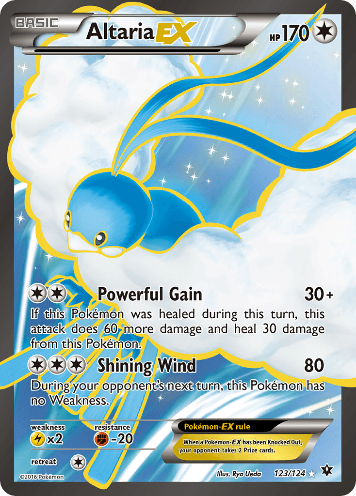 123, Colorless, Fighting[-20], Holofoil, Lightning[×2], Ultra Rare, XY: Fates Collide Altaria EX (123/124) [XY: Fates Collide] - Trading Card World