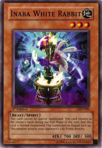 1st Edition, Beast, Common, Earth, Legacy of Darkness, Spirit Monster, Unlimited Inaba White Rabbit [LOD-065] Common - Trading Card World
