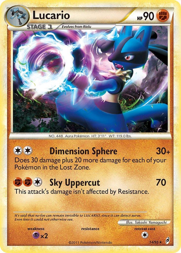 14, Fighting, HeartGold & SoulSilver: Call of Legends, Holo Rare, Holofoil, Psychic[×2] Lucario (14/95) (Cracked Ice Holo) (Theme Deck Exclusive) [HeartGold & SoulSilver: Call of Legends] - Trading Card World
