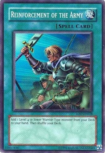 Legacy of Darkness, Normal Spell, Spell, Super Rare, Unlimited Reinforcement of the Army [LOD-EN028] Super Rare - Trading Card World