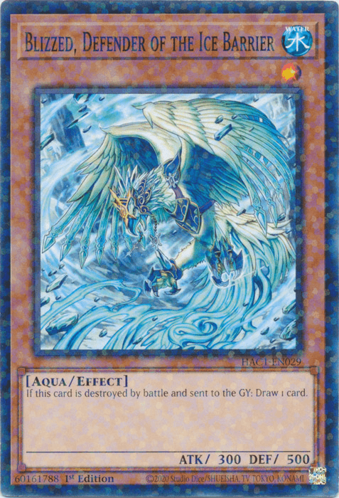 1st Edition, Aqua, Common, Effect Monster, Hidden Arsenal: Chapter 1, Water Blizzed, Defender of the Ice Barrier (Duel Terminal) [HAC1-EN029] Common - Trading Card World