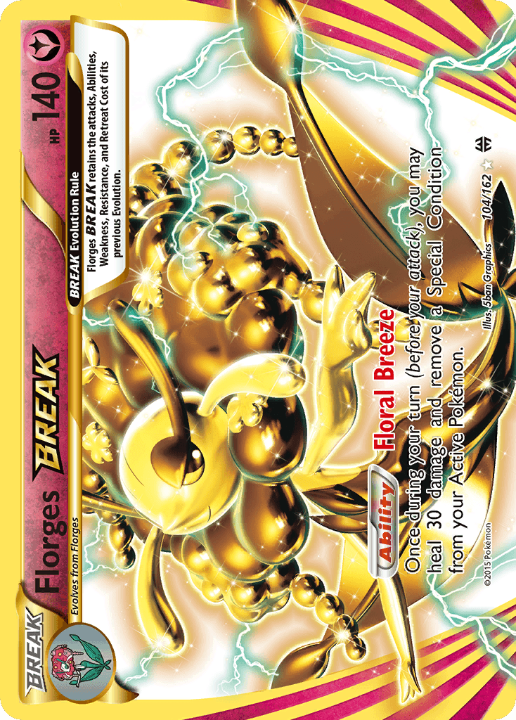 Fairy, Holofoil, Ultra Rare, XY: BREAKthrough Florges BREAK (104/162) [XY: BREAKthrough] - Trading Card World