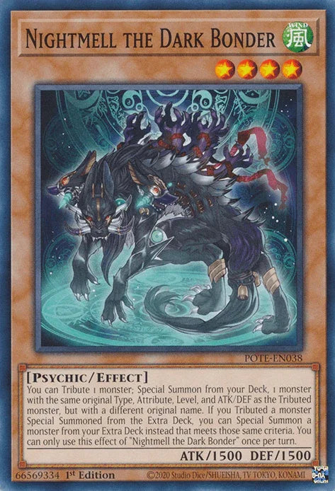 1st Edition, Common, Effect Monster, Power of the Elements, Psychic, Unlimited, Wind Nightmell the Dark Bonder [POTE-EN038] Common - Trading Card World