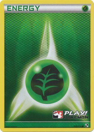 105, Black & White: Base Set, Grass, Holofoil, Promo Grass Energy (105/114) (Play Pokemon Promo) [Black & White: Base Set] - Trading Card World