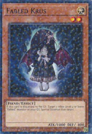 1st Edition, Common, Effect Monster, Fiend, Hidden Arsenal: Chapter 1, Light Fabled Krus (Duel Terminal) [HAC1-EN129] Common - Trading Card World