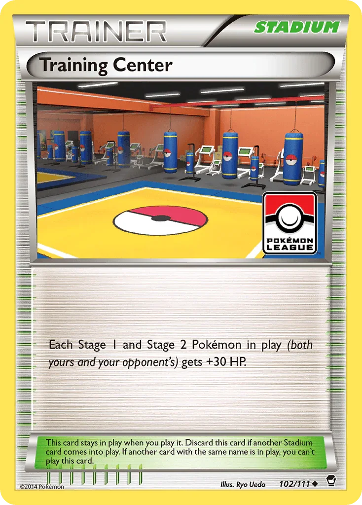 102, Normal, Reverse Holofoil, Stadium, Uncommon, XY: Furious Fists Training Center (102/111) [XY: Furious Fists] - Trading Card World