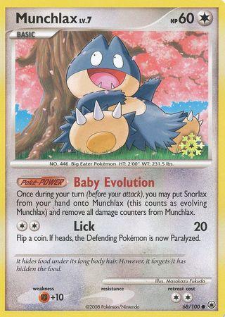 68, Colorless, Countdown Calendar Promos, Fighting[+10], Normal, Promo Munchlax (68/100) [Countdown Calendar Promos] - Trading Card World