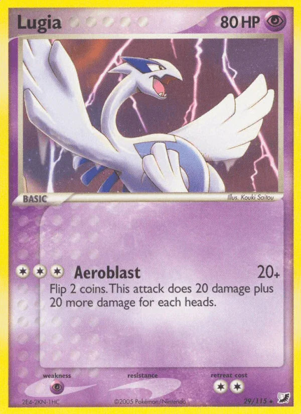 29, EX: Unseen Forces, Normal, Psychic, Psychic[×2], Rare Lugia (29/115) [EX: Unseen Forces] - Trading Card World