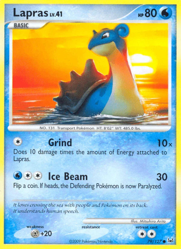 79, Common, Metal[+20], Normal, Platinum: Base Set, Reverse Holofoil, Water Lapras (79/127) [Platinum: Base Set] - Trading Card World