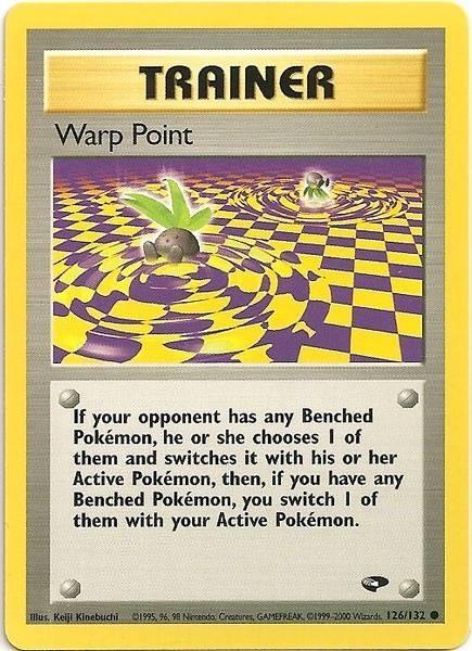 126, Common, Gym Challenge Unlimited, Normal, Trainer Warp Point (126/132) [Gym Challenge Unlimited] - Trading Card World