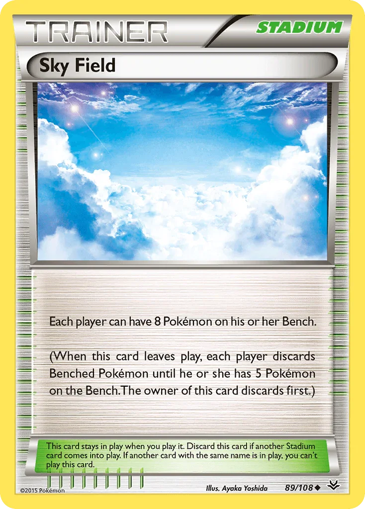 89, Normal, Reverse Holofoil, Stadium, Uncommon, XY: Roaring Skies Sky Field (89/108) [XY: Roaring Skies] - Trading Card World