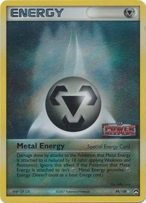 88, EX: Power Keepers, Rare, Reverse Holofoil, Special Metal Energy Metal Energy (88/108) (Stamped) [EX: Power Keepers] - Trading Card World