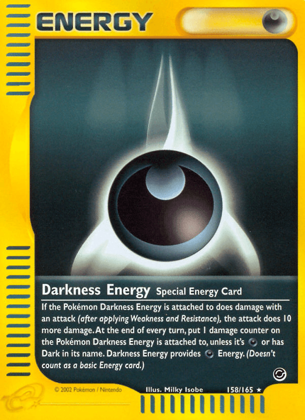 158, Darkness, Expedition: Base Set, Normal, Rare, Reverse Holofoil Darkness Energy (158/165) [Expedition: Base Set] - Trading Card World