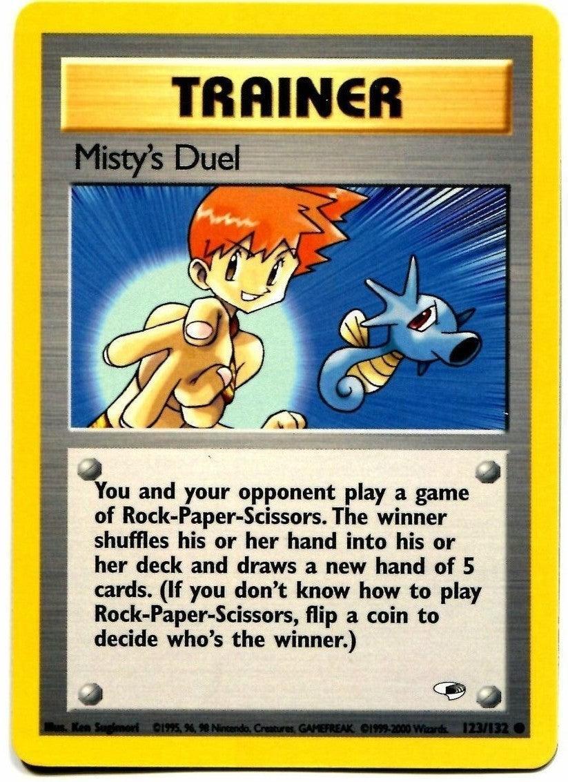 123, Common, Gym Heroes Unlimited, Item, Normal Misty's Duel (123/132) [Gym Heroes Unlimited] - Trading Card World