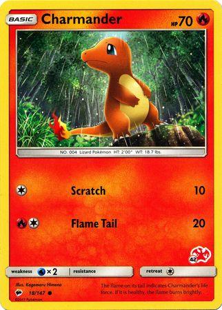 18, Battle Academy 2020, Fire, Normal, Promo, Water[×2] Charmander (18/147) (Charizard Stamp #42) [Battle Academy 2020] - Trading Card World