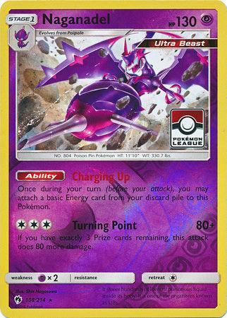 108, Promo, Psychic, Psychic[×2], Reverse Holofoil, Sun & Moon: Lost Thunder Naganadel (108/214) (League Promo) [Sun & Moon: Lost Thunder] - Trading Card World