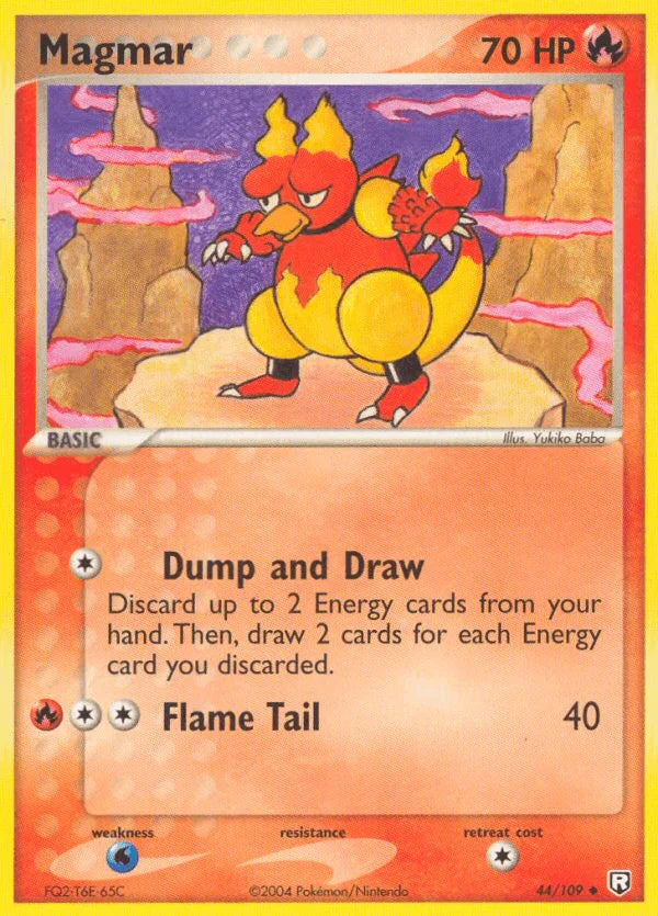 44, EX: Team Rocket Returns, Fire, Normal, Uncommon, Water[×2] Magmar (44/109) [EX: Team Rocket Returns] - Trading Card World