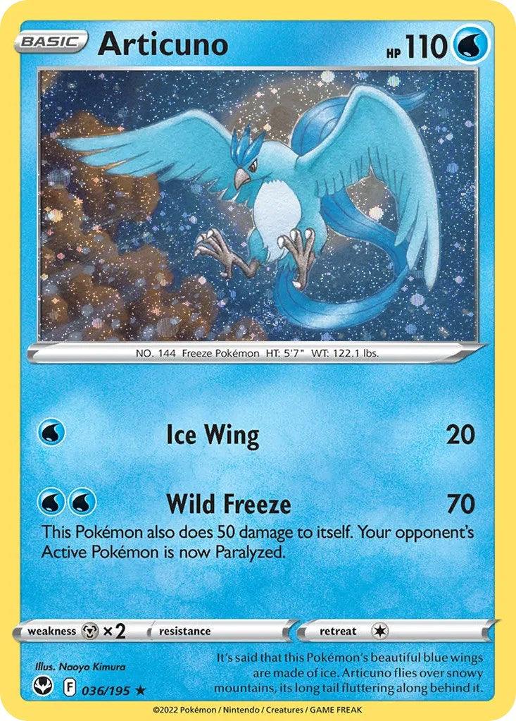 036, Holofoil, Metal [x2], Promo, Sword & Shield: Base Set, Water Articuno (036/195) (Cosmos Holo) [Sword & Shield: Base Set] - Trading Card World