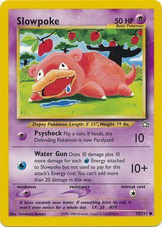 73, Common, Neo Genesis Unlimited, Normal, Psychic, Psychic[×2] Slowpoke (73/111) [Neo Genesis Unlimited] - Trading Card World