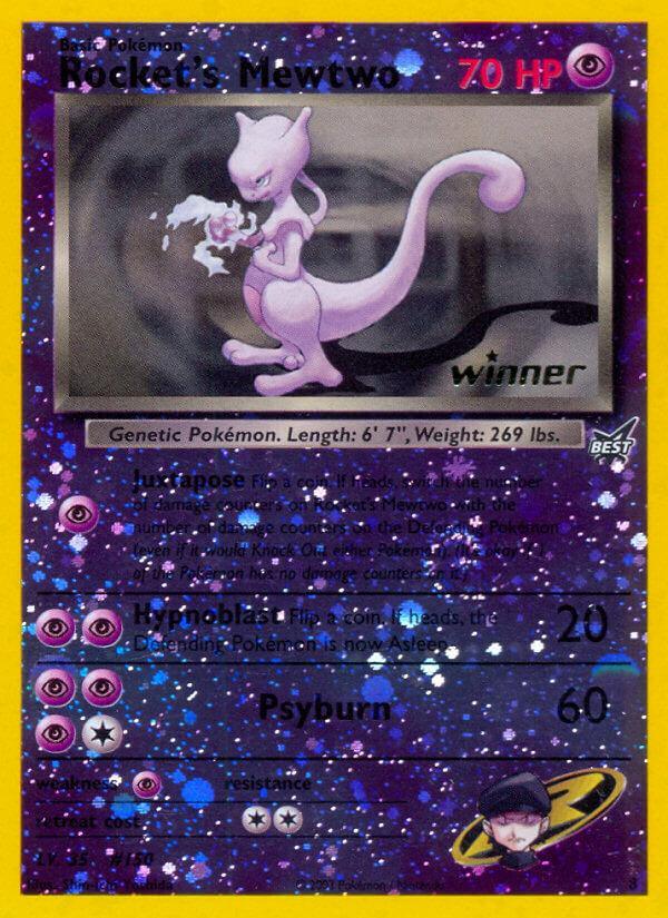 Best of Promos, Promo, Psychic, Psychic[×2], Reverse Holofoil Rocket's Mewtwo (8) (Winner) [Best of Promos] - Trading Card World