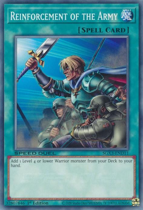 1st Edition, Common, Normal Spell, Speed Duel GX: Duelists of Shadows, Spell Reinforcement of the Army [SGX3-END11] Common - Trading Card World