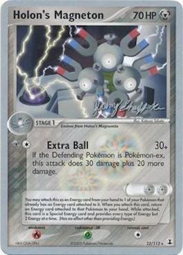 22, Fire, Grass[-30], Metal, Normal, Rare, World Championships 2007 Holon's Magneton (22/113) (Rambolt - Jeremy Scharff-Kim) [World Championships 2007] - Trading Card World