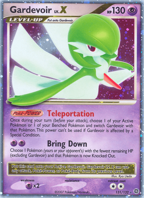 131, Diamond & Pearl: Secret Wonders, Holo Rare, Holofoil, Psychic, Psychic[×2] Gardevoir LV.X (131/132) [Diamond & Pearl: Secret Wonders] - Trading Card World
