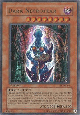 1st Edition, Dark, Effect Monster, Fiend, Labyrinth of Nightmare, Ultra Rare, Unlimited Dark Necrofear [LON-065] Ultra Rare - Trading Card World